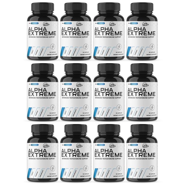 Alpha Extreme Advanced Male Support - 12 Bottles 1080 Capsules