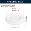 uxcell 1pcs White Plug Hole 100mm/3.94" Hole Rubber Button Plug
