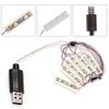 Ymiko 1x6 LED Down Lights USB Powered Brick White, Powered by USB, Compatible with Lego Bricks