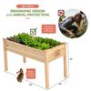 Raised Garden Bed - Elevated Wood Planter Box with Bed Liner
