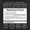 Micronized Creatine Monohydrate Powder, Muscle Recovery, Caffeine Free, Creat...