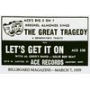 The Great Tragedy - Winter Dance Party 1959 (CD)