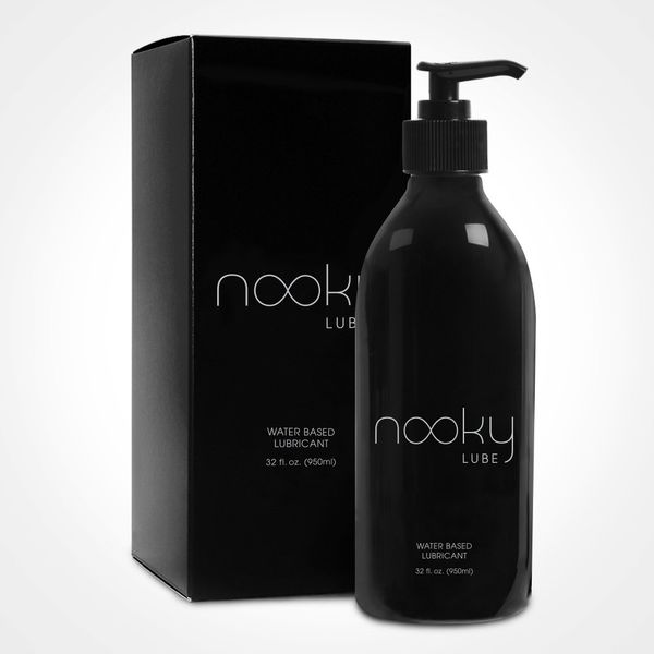 Personal Lubricant. Nooky Lube Natural Water Based Lubes for Men and Women. Made in USA. (32oz)