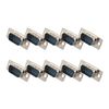 Futheda 10Pcs Computer DB9 Male Connector Adapter Solder Type 9 Pin D-SUB Connectors