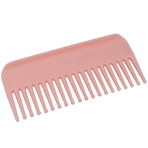 Professional Detangling Hair Comb, Standable Wide Tooth Hair Styling Comb for Men Women Beard Pompadour Long Straight Curly Wavy Wet No Handle Shampoo Comb for Travel, Gymbag, Purse, Car (Pink)