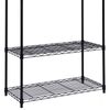 5-Tier Shelves Wire Shelving Unit Rack Space Storage Organizer for Kitchen Black