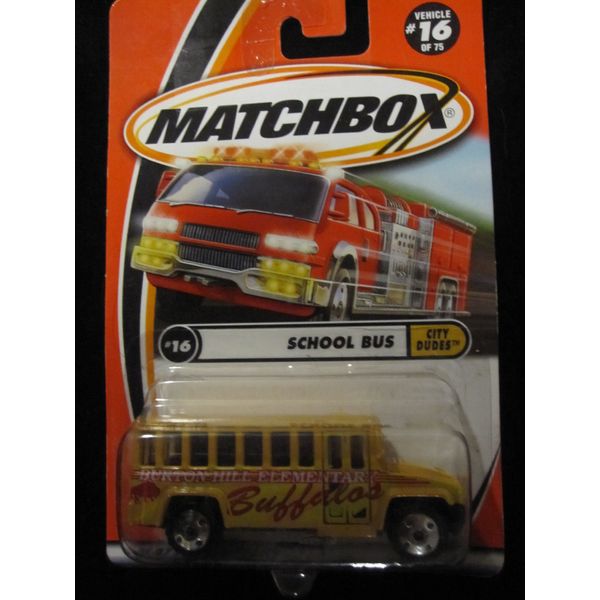 School Bus Matchbox City Dudes Series #16