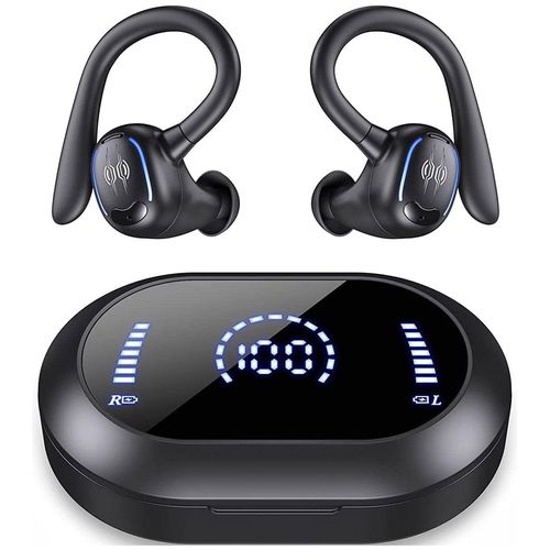 Wireless Ear-Hook TWS Earphones Bluetooth Earbuds Over The Ear Headphones Compatible with AT&T Calypso 4/Fusion Z/Motivate/Maestro Plus, True Stereo Charging Case Hands-Free Mic Headset