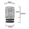 ATST 3 Pack Anti Spit Back 510 Drip Tip eCig Mouthpiece Short/Medium Plastic