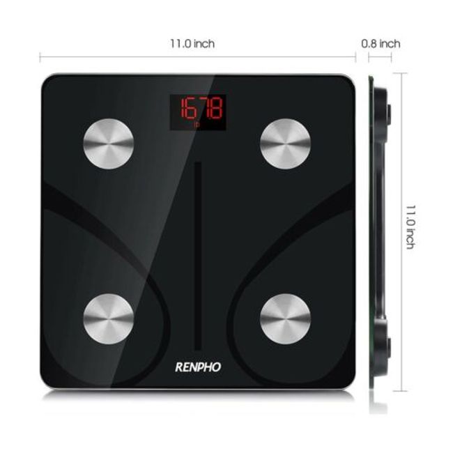 RENPHO Bluetooth Body Fat Scale Smart BMI Scale Digital Bathroom