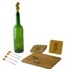 Flower Themed Bamboo Charcuterie Board Wine & Cheese 11pc Serving Set