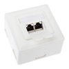 InLine - InLine Cat 6 Surface-Mounted Connection Box 2x RJ45 Socket, Horizontal