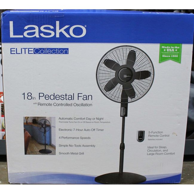 Lasko Oscillating 18″ Pedestal Fan (S18640)