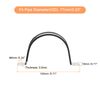 6Pcs 3" Cable Clamp U Shape Stainless Steel Rubber Cushioned Pipe Strap