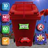Wheelie Bin Strap Lock Strap in RED - NO DRILLING, NO GLUEING - Easily Fitted
