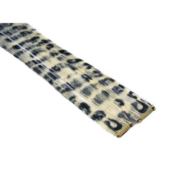 Clip in Hair Extensions 12" Blonde Leopard Emo Punk Goth Scene