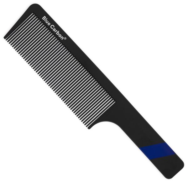 Blue Carbon® Clipper Comb - Haarschneidekamm - Haarkamm Männer - Friseurkamm Profi - Friseur - Bruchfester Carbon Kamm - Barber Comb - Hair Comb