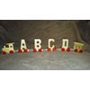 *4* LETTER NAME wooden alphabet train gift child engine