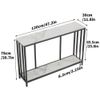 Heavy Duty Long Slate Console Table Table Storage Shelf Stand Bar Tables Corner