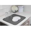 S&T INC. Absorbent, Reversible Microfiber Dish Drying Mat Value Pack for Kitchen, 16 Inch x 18 Inch, 2PK