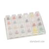 NYCEMAKEUP Cherry MX Switch Tester Switch Sampler Mechanical Keyboards Kailh Box 24-Key Switch Testing Tool With Acrylic Base Keyboard Switch Tester