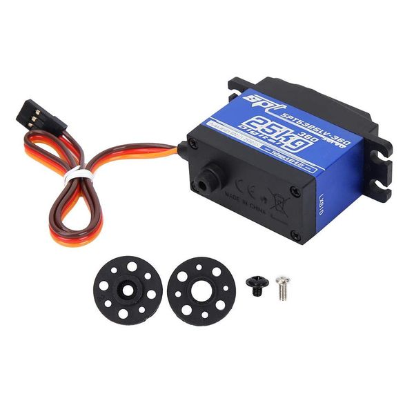 Servo Digital 1500μs/ 330hz 360 Continuous Rotation SPT5525-360 25KG Digital Servo, Suitable for RC Robots