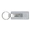 Chrysler 300C Carbon Fiber Leather Key Chain (White)