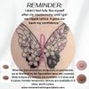 Restorative Ink Specialists RIS Breast Cancer Butterfly Temporary Tattoos, Medium