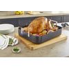 KitchenAid 16" Hard Anodized Roaster with Rack - Midnight Black
