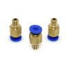 DollaTek 10pcs PC4-M6 Straight Fitting 4mm thread M6 Connector for 3D Printer