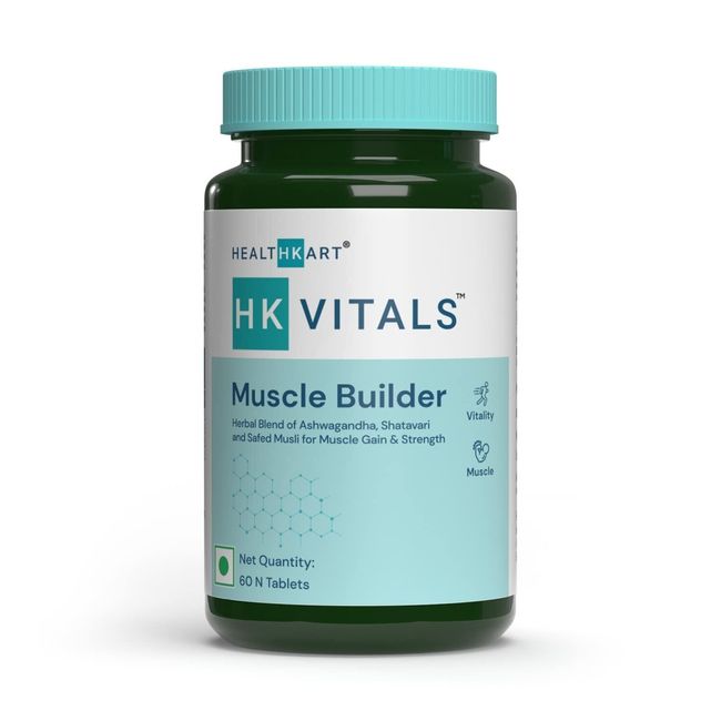 HealthKart HK Vitals Muscle Builder 60 Tablets for Immunity & Muscle Strength