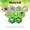 Waterfall 4 oz Refill for Oil Diffuser with Honeydew Melon, Rose, Sandalwood, & More Notes