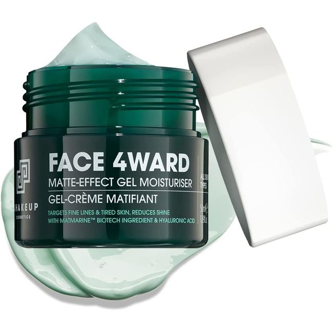 Shakeup Cosmetics - Face 4Ward - Matte-Effect Gel Moisturiser For Men, Targets Fine Lines & Tired Skin, With Matmarine & Hyaluronic Acid 50ml