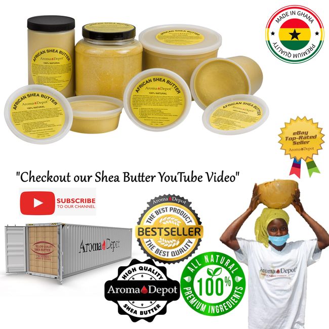 African Shea Butter 100% Pure Unrefined Natural Pure Grade A Raw