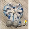 Snowman With Snowballs Boutique Hair Bow