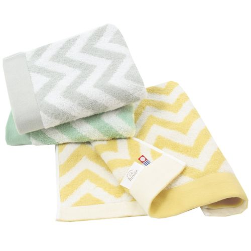 Imabari Towel Certified Hiorie Slow Throw Set of 3 Assorted Colors 01 Made in Japan Imabari Brand Water Absorption Nordic Cotton 100% Cotton