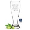 JUNIWORDS Weizenbierglas mit Gravur, Coffee makes everything better, Bierglas (1007511)