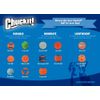 ChuckIt! High-Bounce Rubber Fetch Ball, Small (Colors Vary) 2 Pack