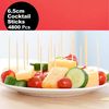 4800 Pcs 6.5cm Bamboo Cocktail Sticks/Toothpicks for Sweets & Mashmallow