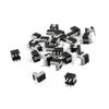 Sourcingmap 25Pcs 6 Pin 5.8mmx5.8mm Self-Locking DPDT Mini Push Button Switch