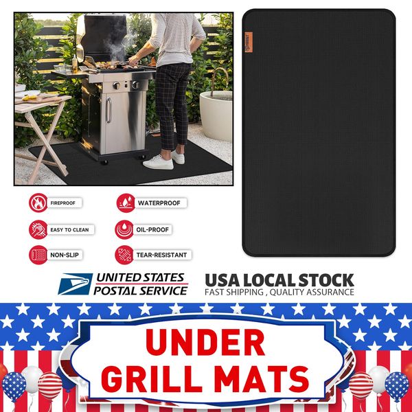 Under Grill Mats 20mil x 30" x 48" 2000℉ Fireproof Insulation Wide Applications
