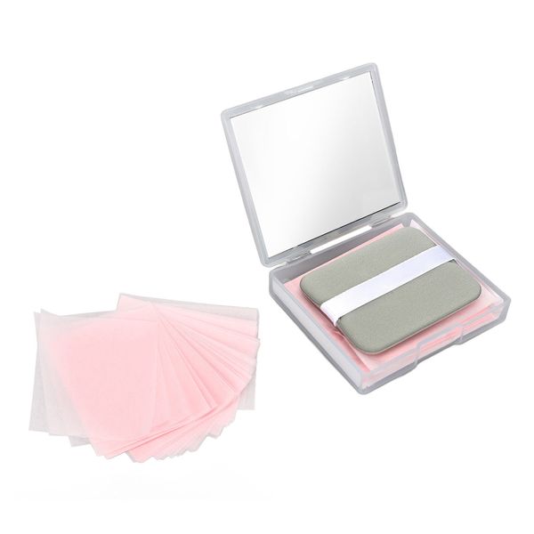 Oil Blotting Sheet Absorbing Skin Cleaning Paper Oily Control With Mirror For