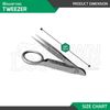 Magnifying Tweezers Splinter Forceps 3.5" With Magnifier First Aid Instrument