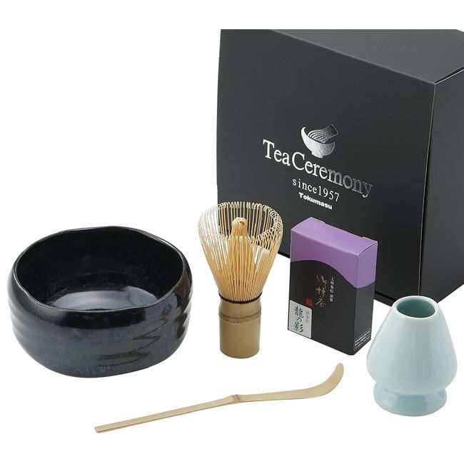 Tokumasu Tea Ceremony Tokumasu Tea Ceremony Tokumasu Tea Set, Japanese Matcha Bowl, Mino Yaki, Matcha Set, Made in Kyoto, Uji Matcha Tea Tea Ceremony Tokumasu Tea Ceremony Tea Tea Ceremony Tokumasu