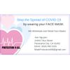 Antimicrobial Fluid Resistant Face Mask with Nano Silver-Copper Filter 2pk