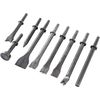 9 Pack Pneumatic Air Hammer Punch Chipping Bits 0.39 In Shank Tools Set Chisel