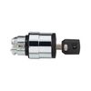 Non-Illum Selector Swtch, 22mm, 3 Pos, Keyd
