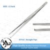 Thumb Tissue Forceps 1x2 Teeth Blunt Tweezer 12" Surgical Veterinary Instruments