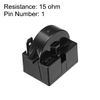 sourcingmap 15 Ohm 1 Pin Refrigerator Start Relay for Compressor Black