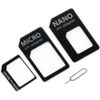 Sim Adapter -3 in 1 solution Nano to Micro / Nano to Standard / Micro to Standard